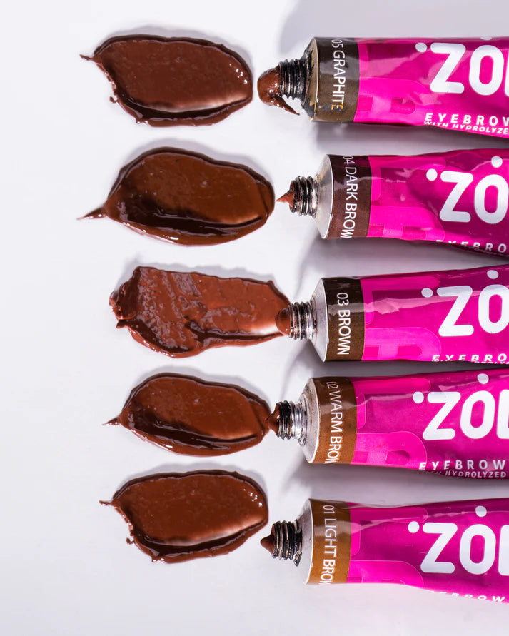 ZOLA Vopsea sprancene cu colagen Light Brown
